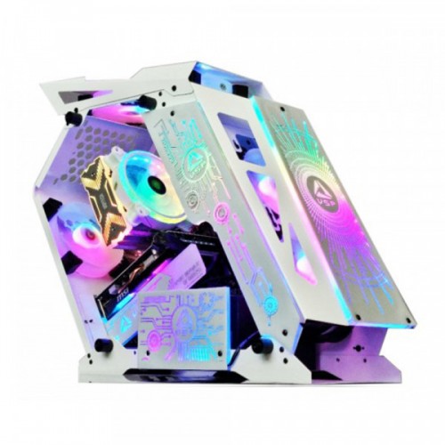 Vỏ Case VSP Esport E-Rog ES1 White - Kèm 3 FAN